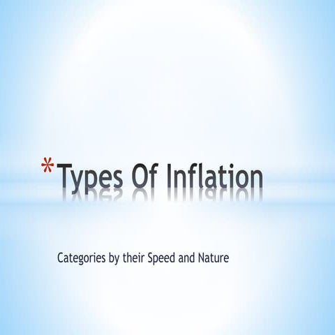 Types of inflation