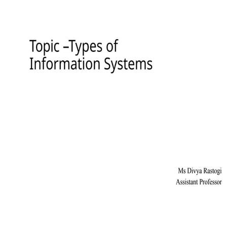 Executive information system ( eis ) | PPTX