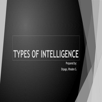 TYPES OF INTELLIGENCE.pptxdddddddddddddddddd | PPTX