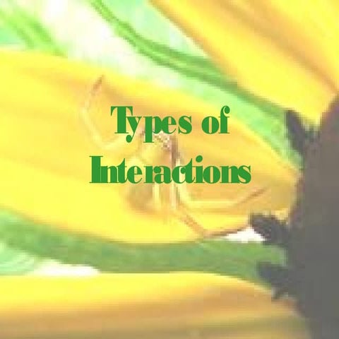 Types of interactions
