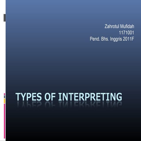TYPES OF INTERPRETING