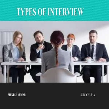 Types of interview
