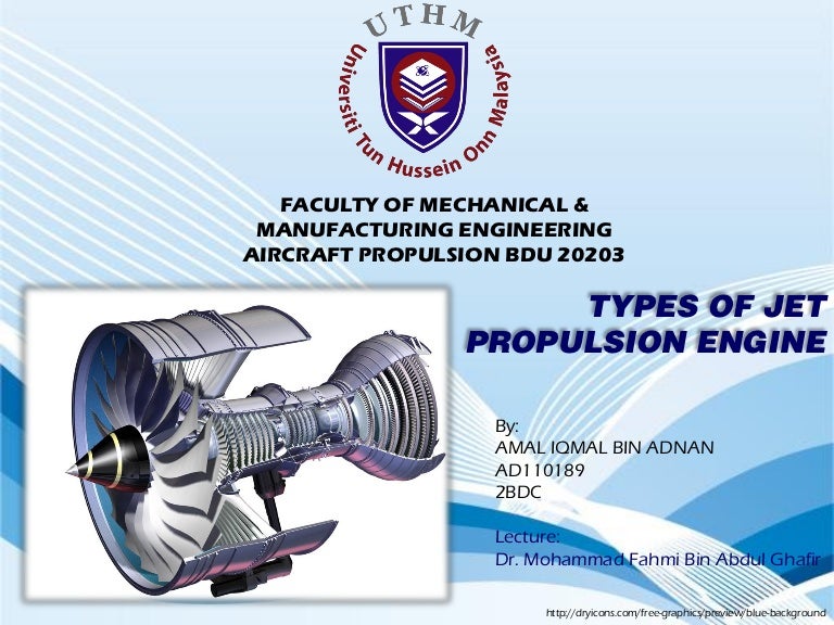 Types of jet propulsion engine