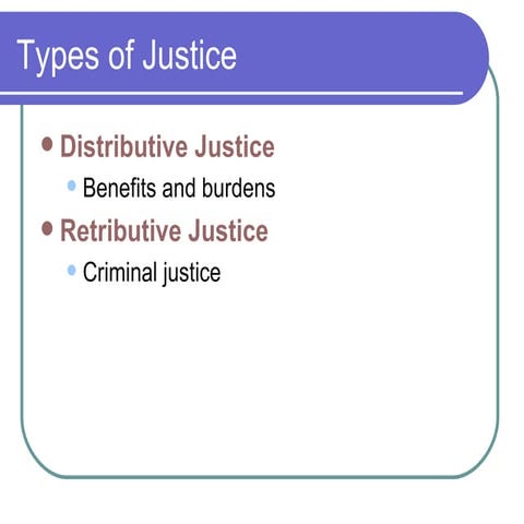 Types Of Justice