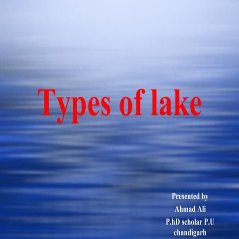 Types of lake