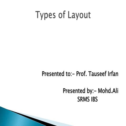 Plant Location and Layout | PPTX