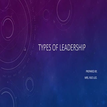 Types of Leadership