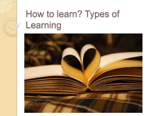Types Of Learning 