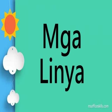 Types Of Line that are suitable for grade 1 learners in FILIPINO | PPTX