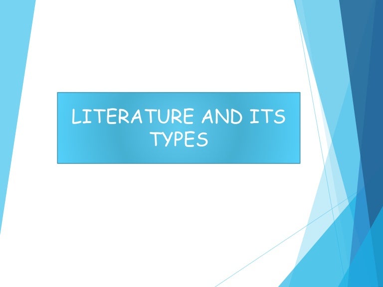 Types of literature