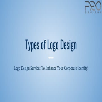 Types of Logo Design for Your Brand Identity