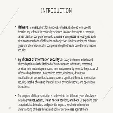 Types of Malwares, Information security.