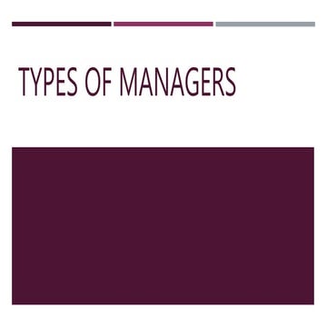 Types  of  Managers 