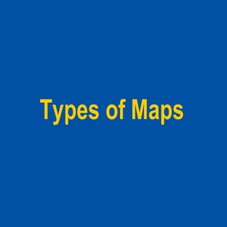 Types of maps, long, lat, satellite...