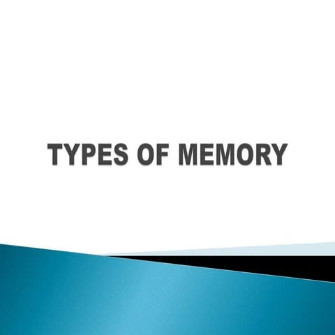 Types of memory
