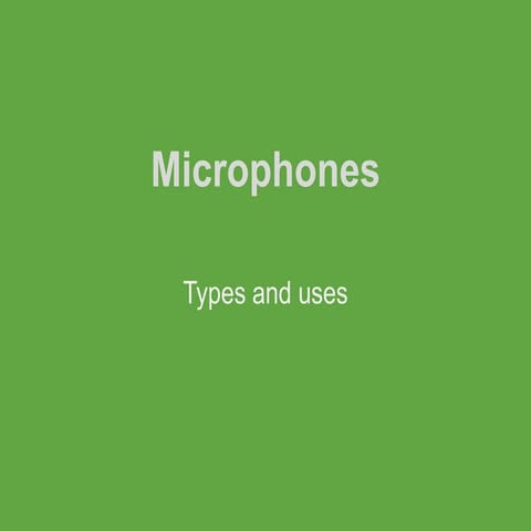Types of microphones