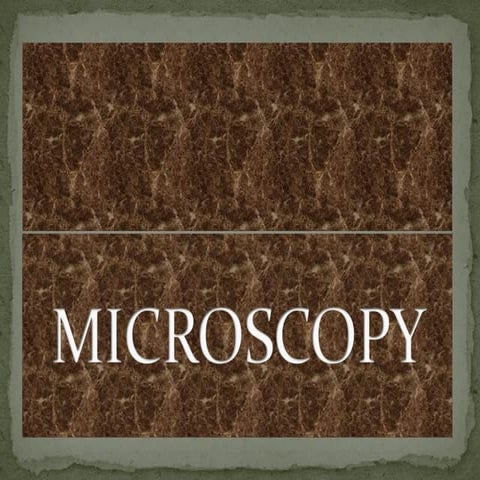 Types of microscope