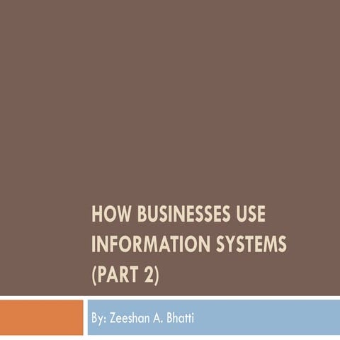 Types of mis how businesses use is p2