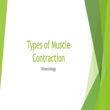 Types of muscle contraction