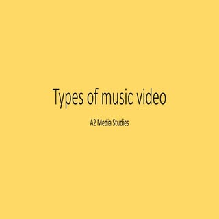 Types of music video