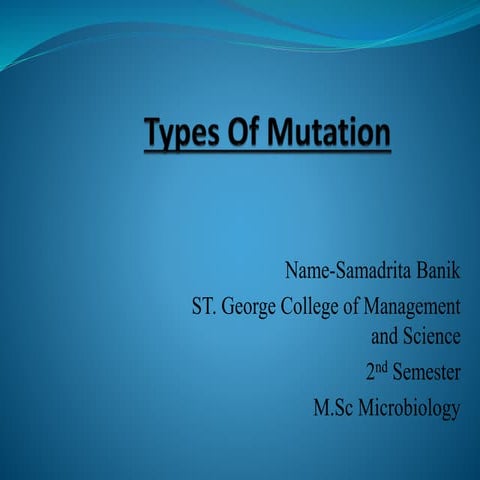 Types of mutation