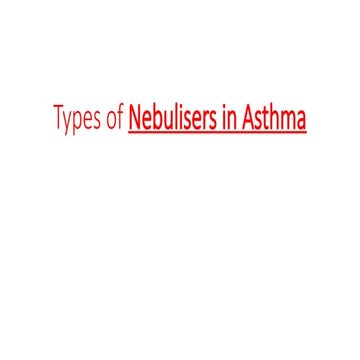 Comprehensive Overview of Nebuliser Types and Their Role in Asthma ...