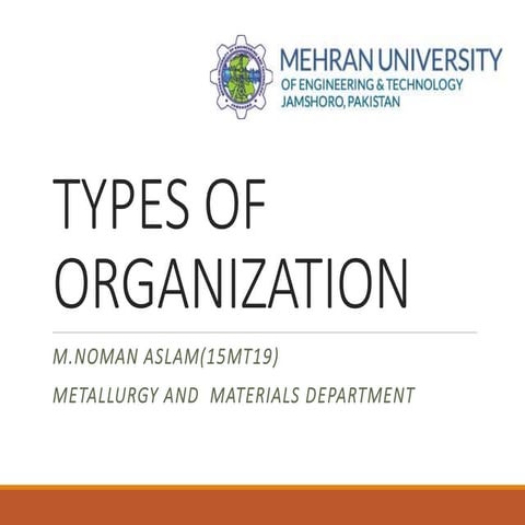 Types of organization