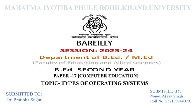 TYpes of OS.ppdifferent types of operating system