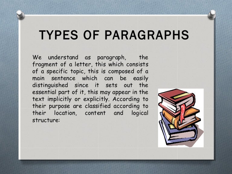 Types of paragraphs