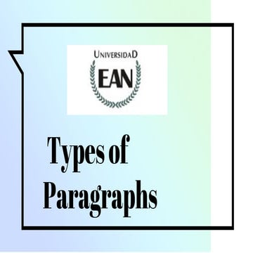 Types of paragraphs