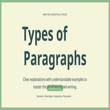 Types ooooooooooooooooooooof Paragraphs.pptx