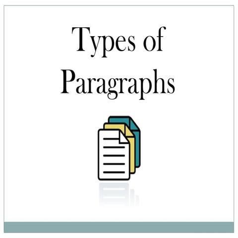 Types of paragraphs (1)