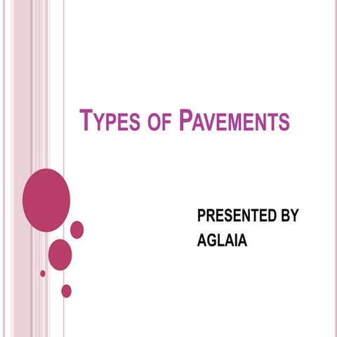 Types of pavements