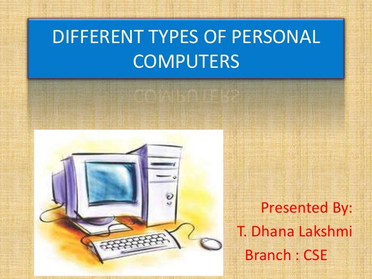 Types of personal computers