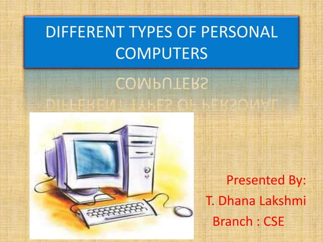 Types of personal computers