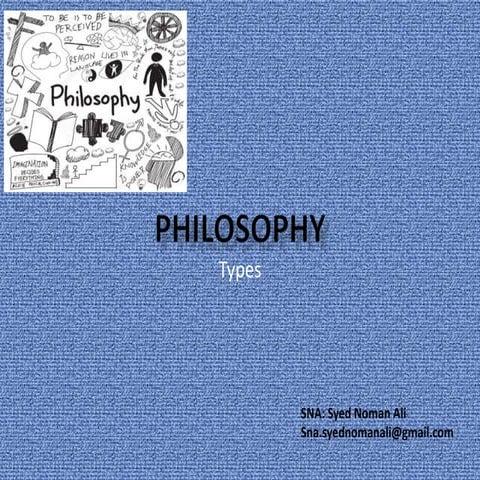 Types of philosophy  