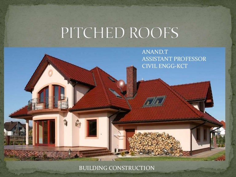 Types of pitched roofs