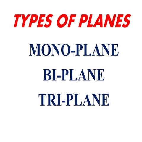TYPES OF PLANE | PPTX