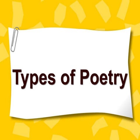 Typesof poetry.ppt