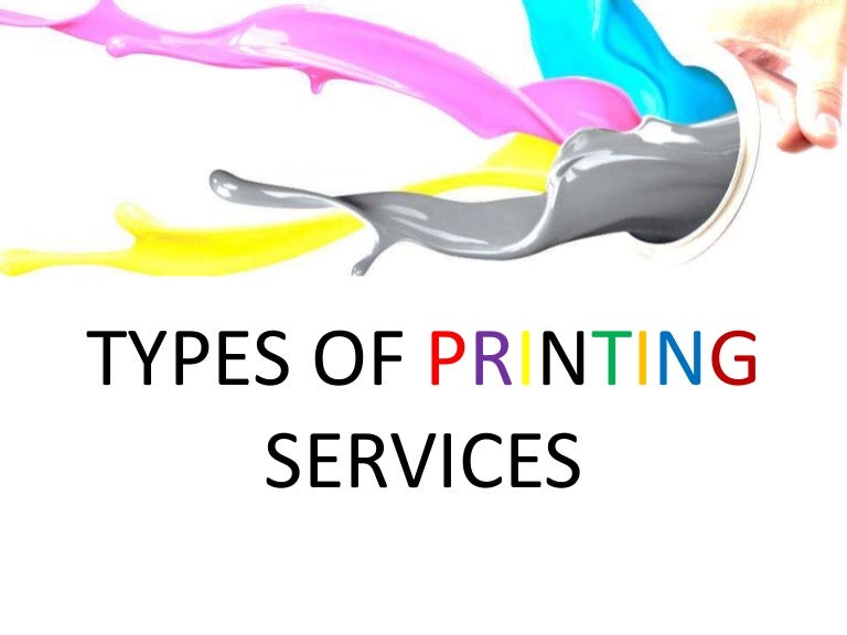 Types of printing services