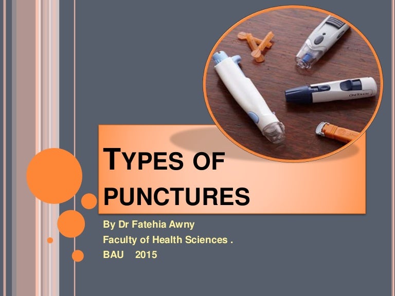 Types of punctures