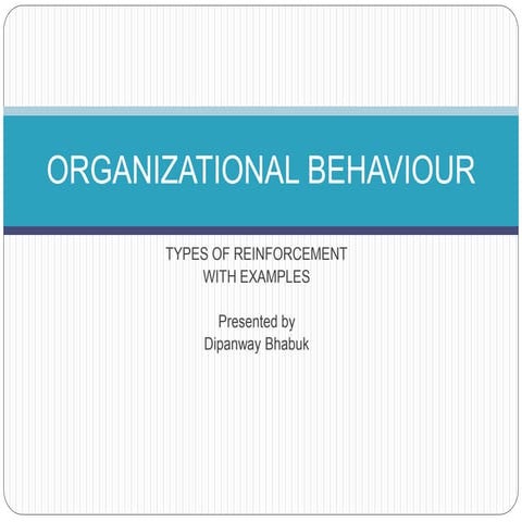 Types of reinforcement