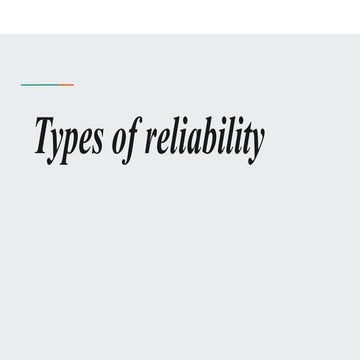 Types of reliability- research methedology.pptx