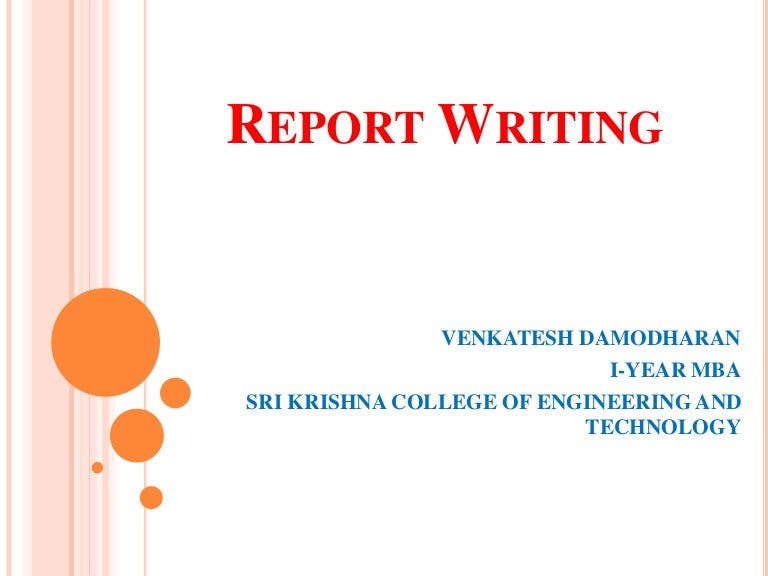 Kinds business report writing