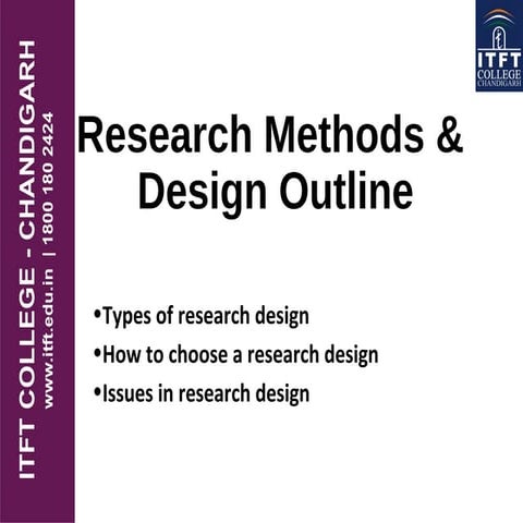 Types of research designs | PPT