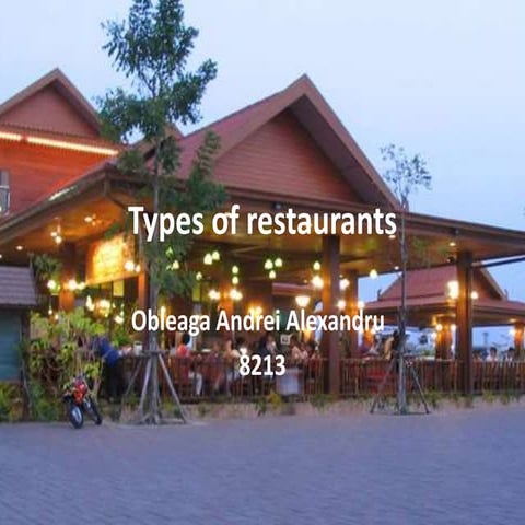 Types of restaurants | PPTX