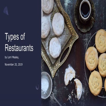 Types of restaurants