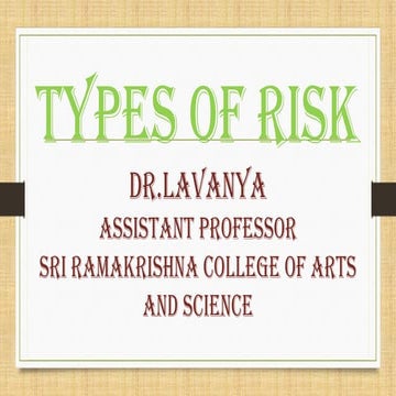 Types of Risk - Systematic and Unsystematic risk.pptx