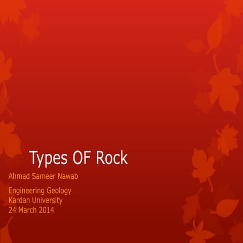 Types of rock