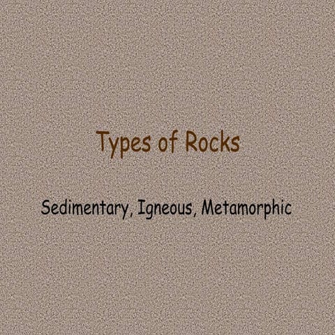 Types Of Rocks